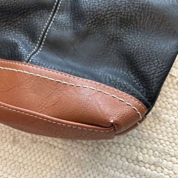 BOC Black Cognac Narayit Straw Woven Crossbody Purse Boho - Picture 6 of 10